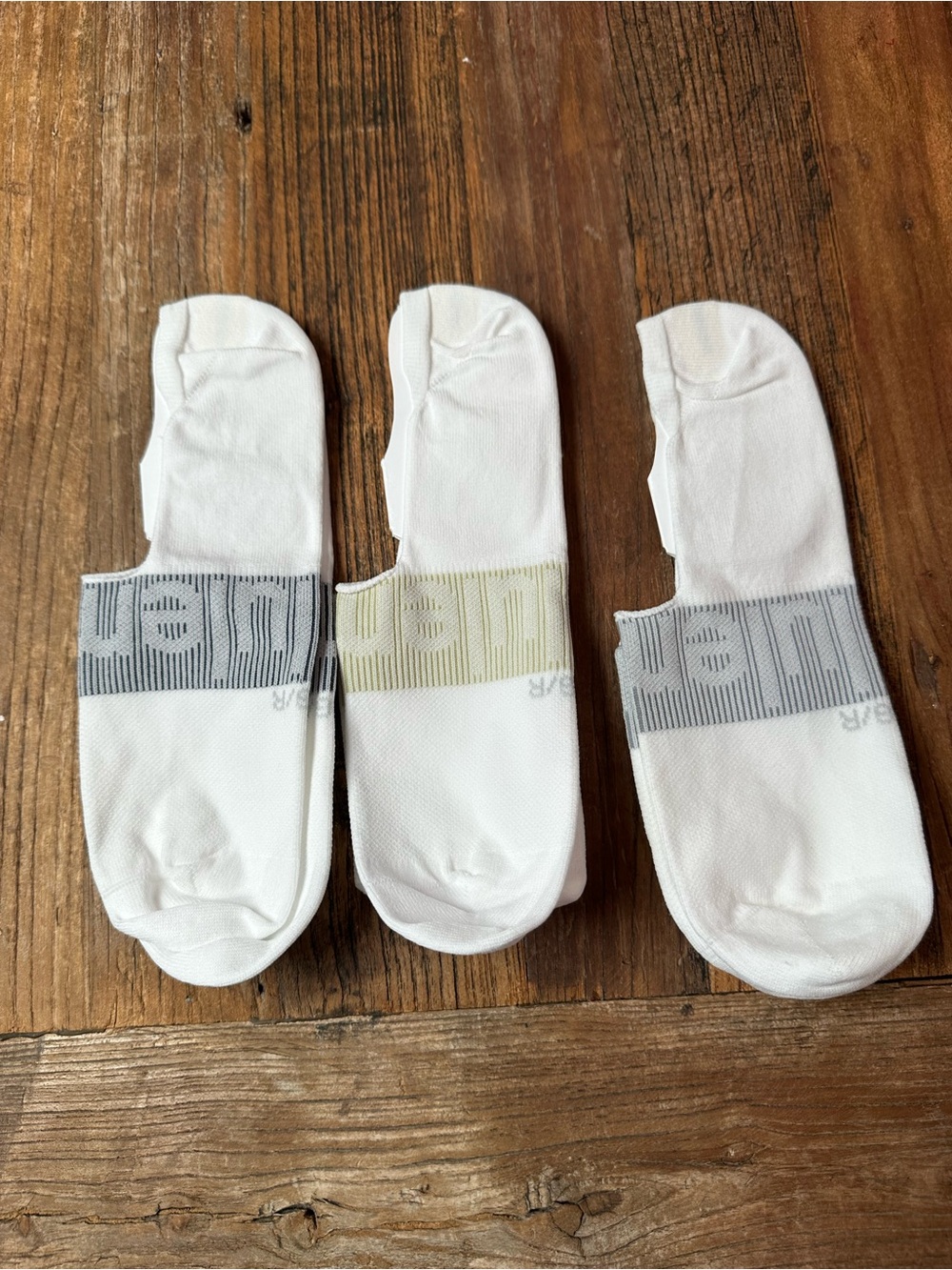 lululemon athletica White No-Show Sock Trio with Branded Bands